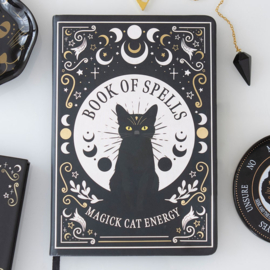 A5 Notitie Boek - Black Cat Magick Book Of Spells*