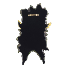 Wall Plaque - Green Man Yellow Oak Leaf