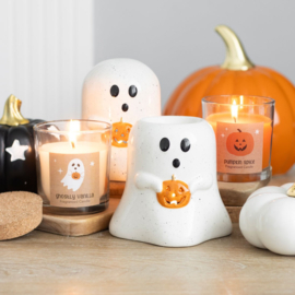 Waxinelichthouder - Ghost with Pumpkin
