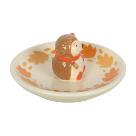 Trinket Dish - Autumn Hedgehog