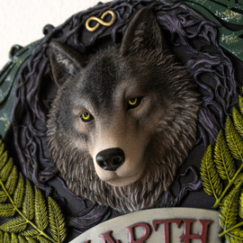 Wall Plaque - Earth Wolf Elemental Magic (AS)