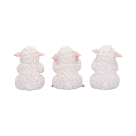 Figurine - Three Wise Sheep 8.5cm (NN)