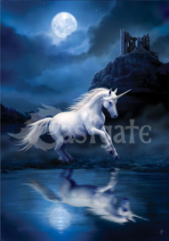 Wenskaart + Envelop - Moonlight Unicorn