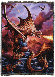 Wandtapijt/Sprei - Fire Dragon (AS) XL