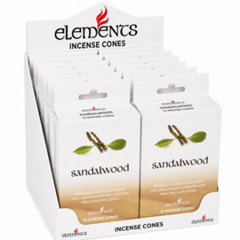 Wierook Kegels - Sandalwood (Set 12)