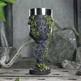 Goblet - Aged Pentagram 19.5cm (NN)