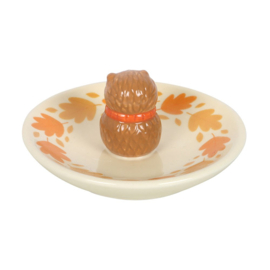 Trinket Dish - Autumn Hedgehog