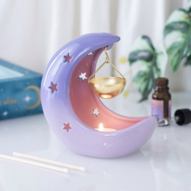 Oliebrander - Purple Pastel Crescent Moon