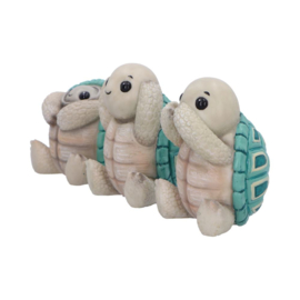Figurine - Three Wise Tortoises 8cm (NN)