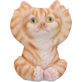 Figurine - Three Wise Ginger Cats 8.5cm (NN)