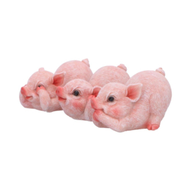 Beeld - Three Wise Playful Pigs 8.4cm (NN)