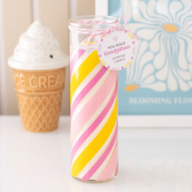 Geurkaars Tube - Candy Stripe Candyfloss