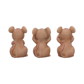 Beeld - Three Wise Mice 9cm (NN)