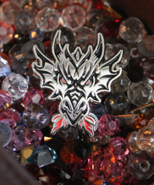 Pin - Tribal Dragon Head Silver (AS)