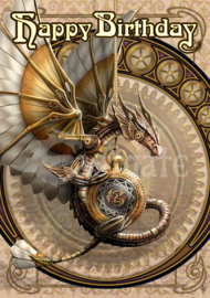 Greeting Card + Envelope - Clockwork Dragon (AS)