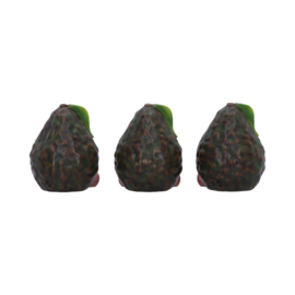 Beeld - Three Wise Avocados 8.5cm (NN)