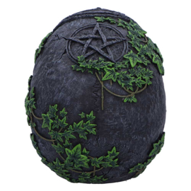 Beeld - Aged Pentagram Skull 18.8cm (NN)