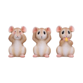 Beeld - Three Wise Mice 9cm (NN)