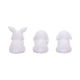 Beeld - Three Wise Bunnies 9cm (NN)
