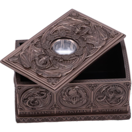 Trinket Box - Dragons of the Sabbats Box Bronze 14.5cm (AS)