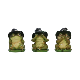 Figurine - Three Wise Toads 10.3cm (NN)