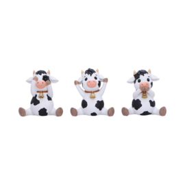 Beeld - Three Wise Cows 9cm (NN)