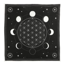 Decorative Cloth - Moon Phase Crystal Grid