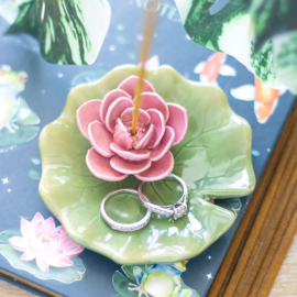 Incense Holder & Trinket Dish - Lily Pad