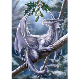Greeting Card + Envelope - Snow Dragon (AS) Yule