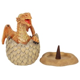 Incense Holder - Yellow Hatching Dragon (AS)