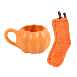 Mug & Socks Set - Pumpkin