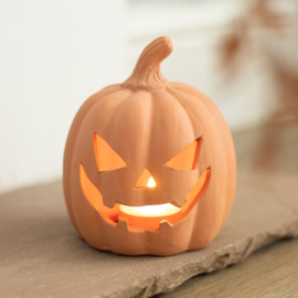 Decoration - Terracotta Pumpkin 12.5cm