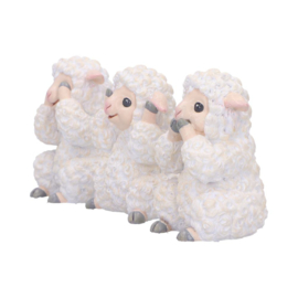 Figurine - Three Wise Sheep 8.5cm (NN)