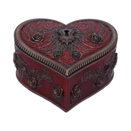 Trinket Box - Heart and Key 11.3cm (VH)