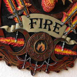 Wall Plaque - Fire Dragon Elemental Magic (AS)