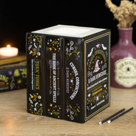 Oil Burner - Witch's Apothecary Book Stack