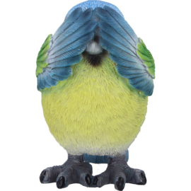 Figurine - Three Wise Blue Tits 8cm (NN)