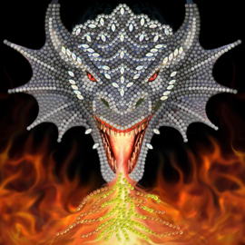 Diamond Painting - Dragon Fire Head