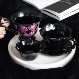 Trinket Dish - Black Rose