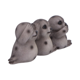 Beeld - Three Wise Seals 7.5cm (NN)