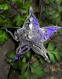 Pin - Pentagram Dragons Black/Purple (AS)
