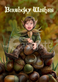 Greeting Card + Envelope - Acorn Pixie (AS)