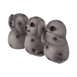 Beeld - Three Wise Seals 7.5cm (NN)