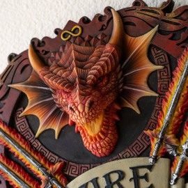 Wall Plaque - Fire Dragon Elemental Magic (AS)