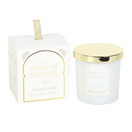 Geurkaars - The Story of Serenity Coconut & Vanilla