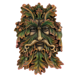 Wall Plaque - Green Man Face Plaque