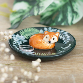 Trinket Dish - Green Fox