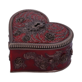 Trinket Box - Heart and Key 11.3cm (VH)