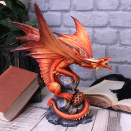 Statue - Adult Fire Dragon 24.5cm (AS)