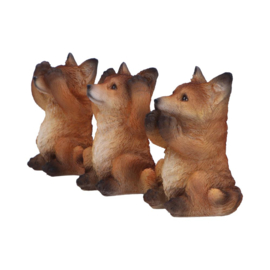 Beeld - Three Wise Foxes 8.5cm (NN)